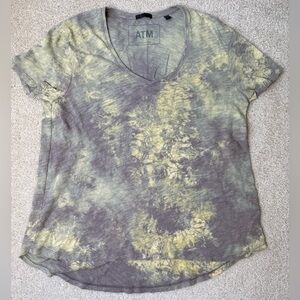 ATM Anthony Thomas Melillo Slub Jersey T-Shirt Tie Dye Short Sleeve Oversized XS